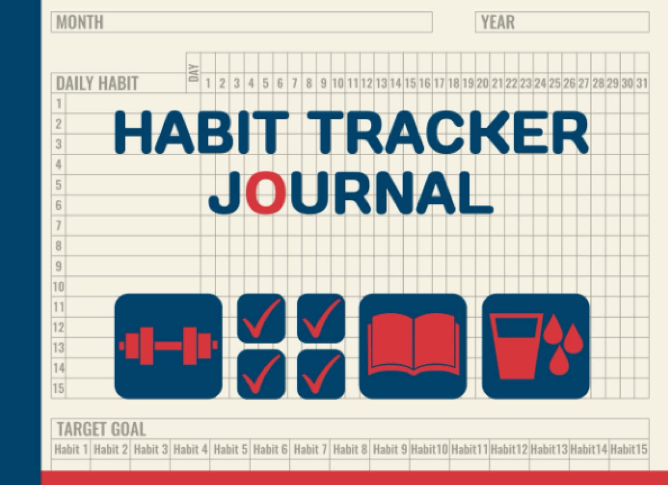 Libro: Habit Tracker Journal: Daily, Weekly, and Monthly Planner to Track Your Personal Progress | A Simple Logbook for Tasks for Teens, Women, and Men | Increase Your Productivity and Achieve Goals!