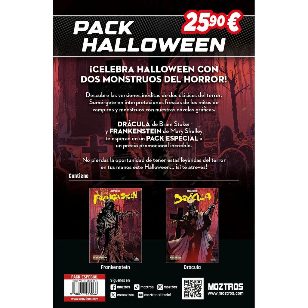 Libro: Pack Halloween Drácula & Frankenstein (PACK ESPECIAL)