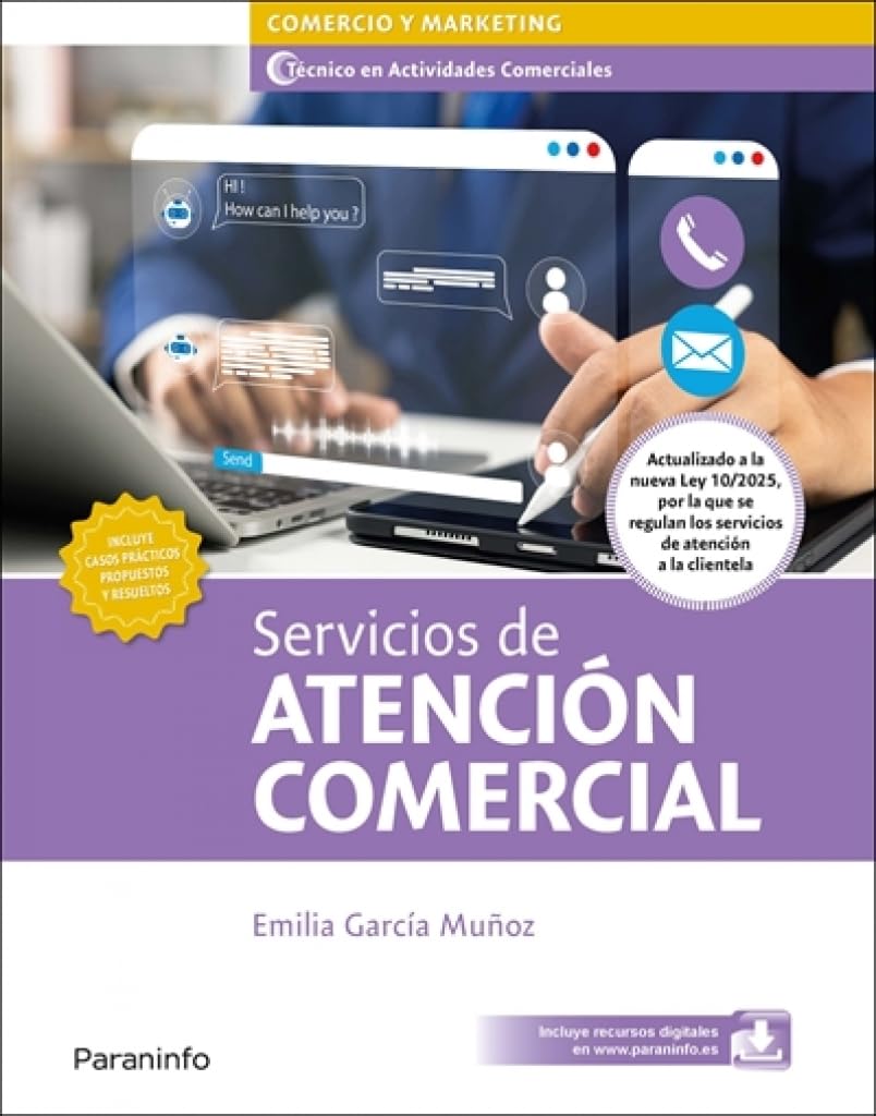 Libro: Servicios de atención comercial (Edición 2026)