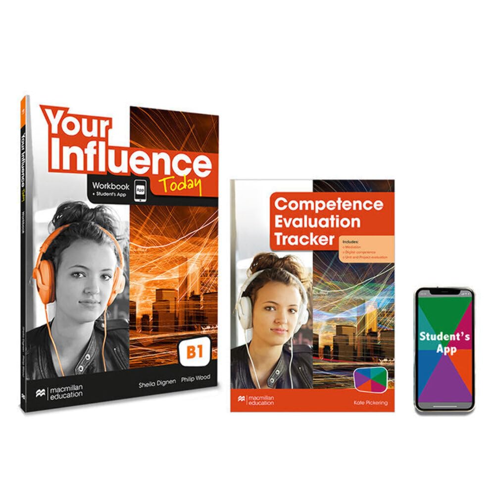 Libro: YOUR INFLUENCE TODAY B1 Workbook, Competence Evaluation Tracker y Student's App - 9781380099273