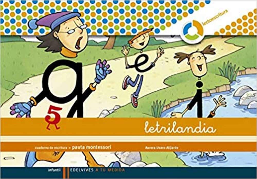 Libro: Letrilandia - Cuaderno de escritura 5. Pauta montessori