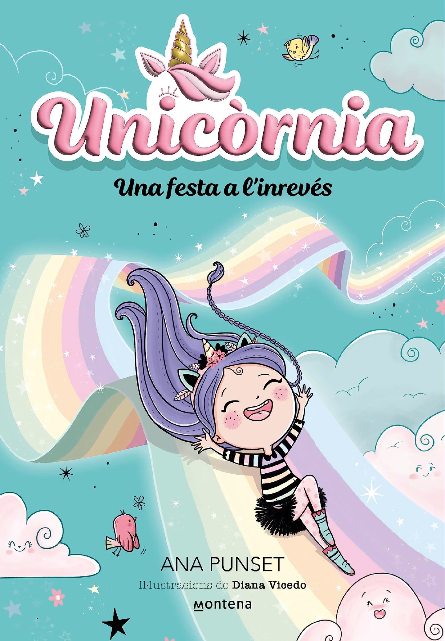 Libro: Unicòrnia 2 - Una festa a l'inrevés: Un llibre màgic amb purpurina a la coberta! (Univers Unicòrnia)