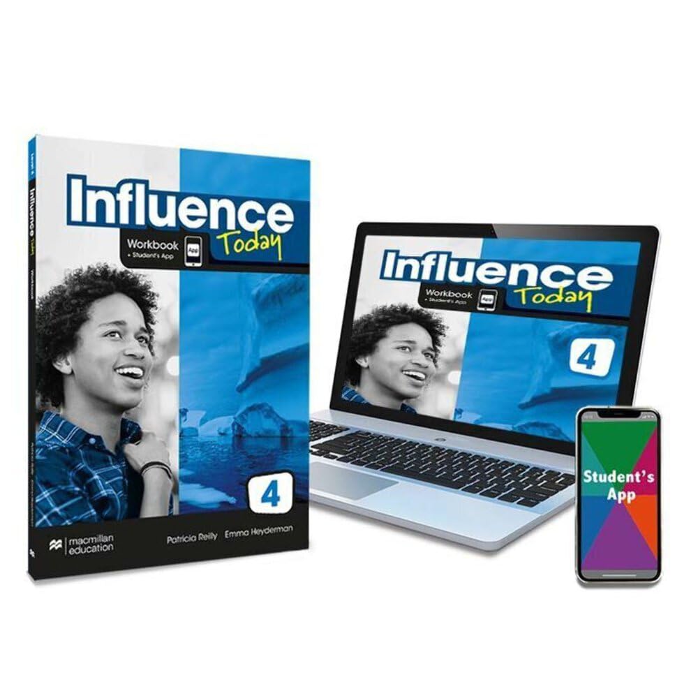 Libro: INFLUENCE TODAY 4 Workbook, Competence Evaluation Tracker y Student's App