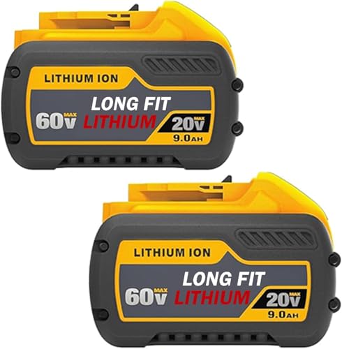 Batería-de-repuesto-de-60-V,-9-Ah,-60-V-máx.,-para-DCB606,-DCB609,-DCB612,-compatible-con-herramientas-eléctricas-Dewalt-Flexvolt-de-20-V/60-V-(paquete-de-2)