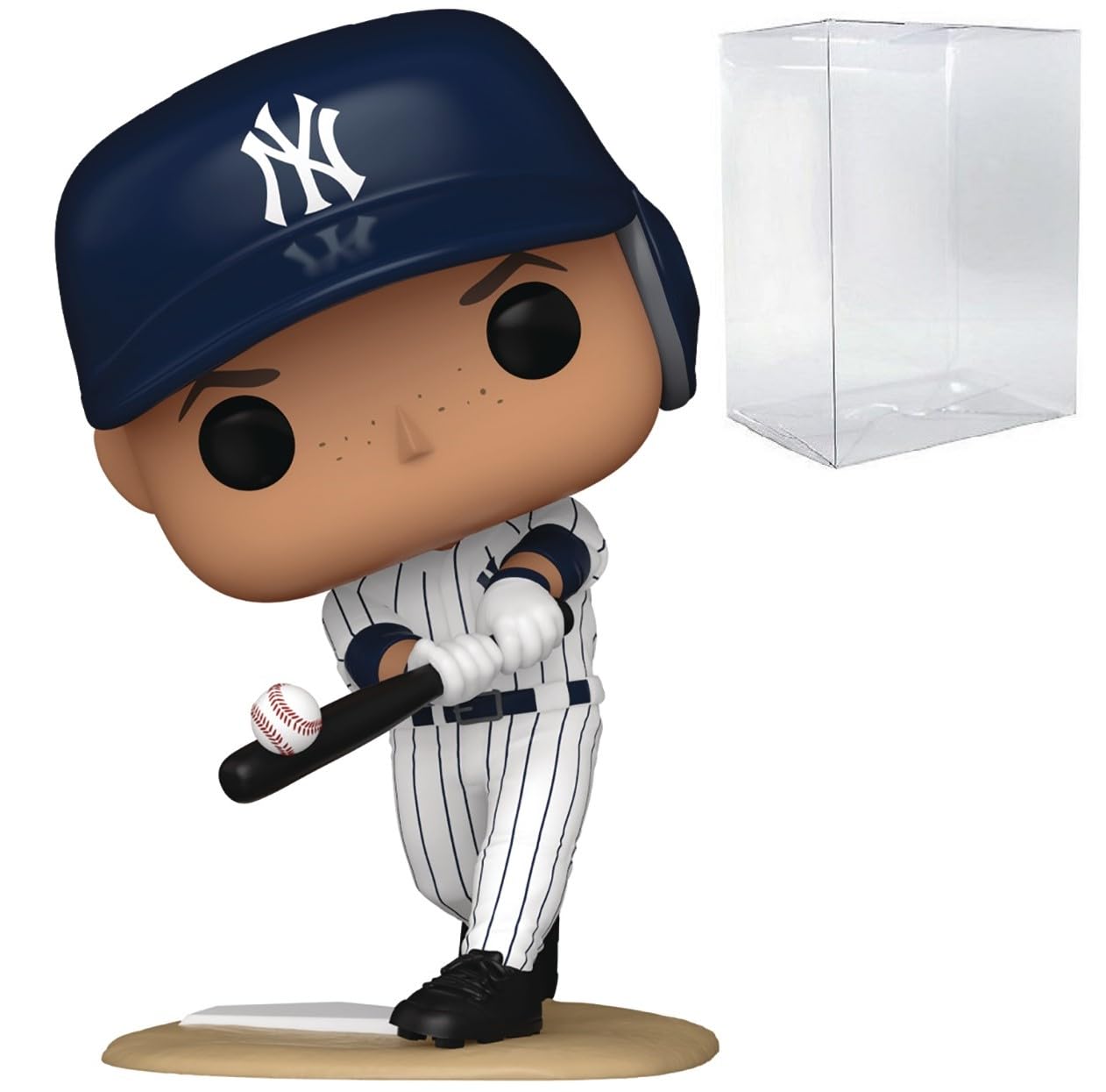 Funko Pop: POP Funko MLB: Yankees - Aaron Judge Figura de Vinilo (Bundled with Compatible Box Protector Case), Multicolor, 3.75 Pulgadas
