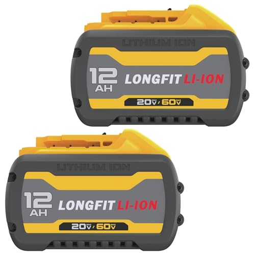 Paquete-de-2-baterías-de-20-V/60-V-máx.,-12,0-Ah,-de-repuesto-para-DeWalt-DCB612-y-DCB609,-compatibles-con-herramientas-eléctricas-DeWalt.-Reemplazo-para-DeWalt-20-V/60-V,-DCB612,-compatible-con-cargadores-de-batería-DeWalt-20-60-V.