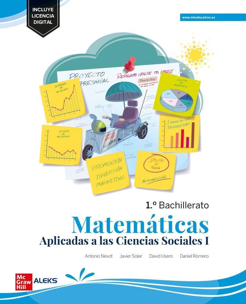 Libro: Matemáticas Aplicadas a las Ciencias Sociales 1.º Bachillerato