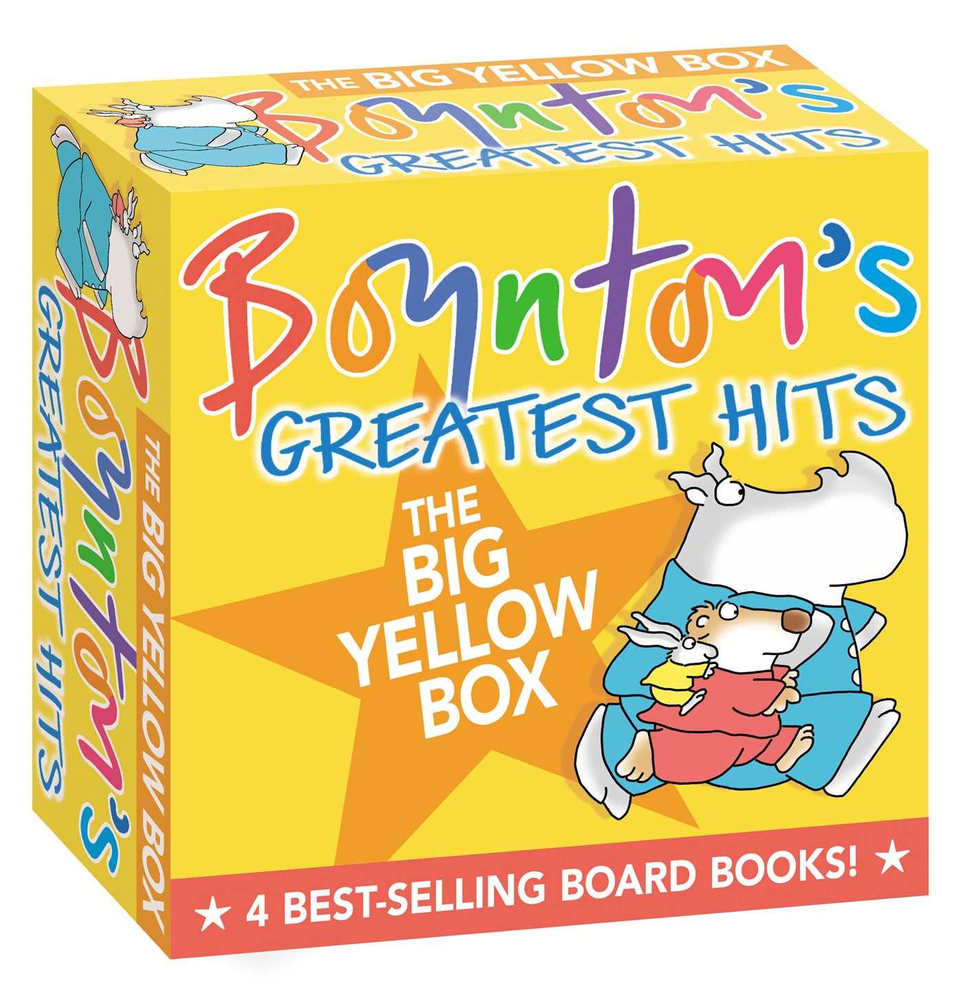 Libro: Boynton's Greatest Hits The Big Yellow Box (Boxed Set): The Going to Bed Book; Horns to Toes; Opposites; But Not the Hippopotamus