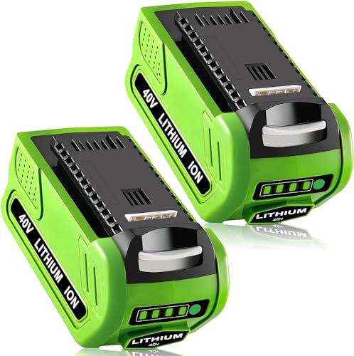 Munikind---Paquete-de-2-baterías-de-repuesto-de-40-V-y-6-Ah-para-Greenworks-(29472,-29462,-29252,-20202-y-22262),-compatible-con-la-batería-de-litio-GreenWorks-G-MAX-de-40-V-para-motosierra-inalámbrica-(verde)