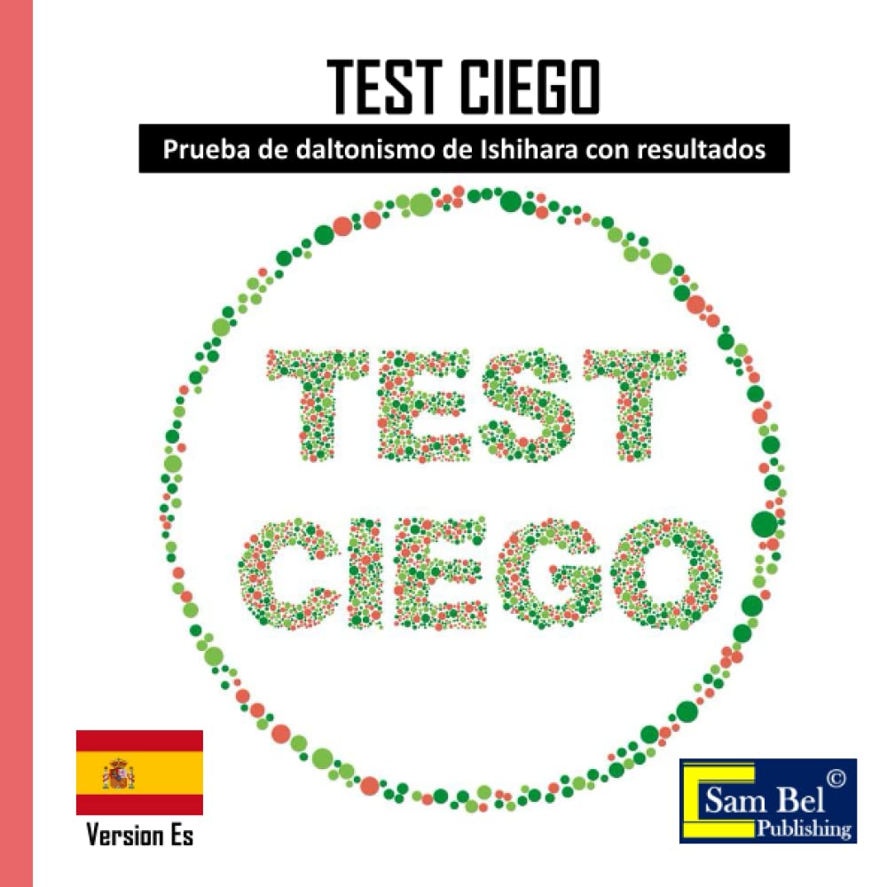 Libro: TEST CIEGO: Prueba de daltonismo de Ishihara con resultados (Spanish Edition)