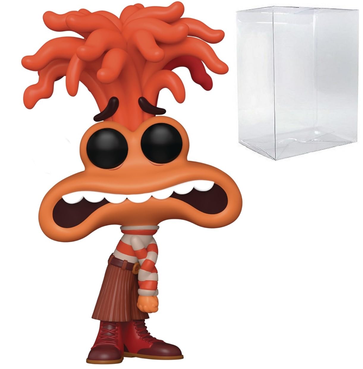 Funko Pop: POP Disney Pixar: Inside Out 2 - Anxiety Funko Figura de Vinilo (Bundled with Compatible Box Protector Case), Multicolor, 3.75 Pulgadas