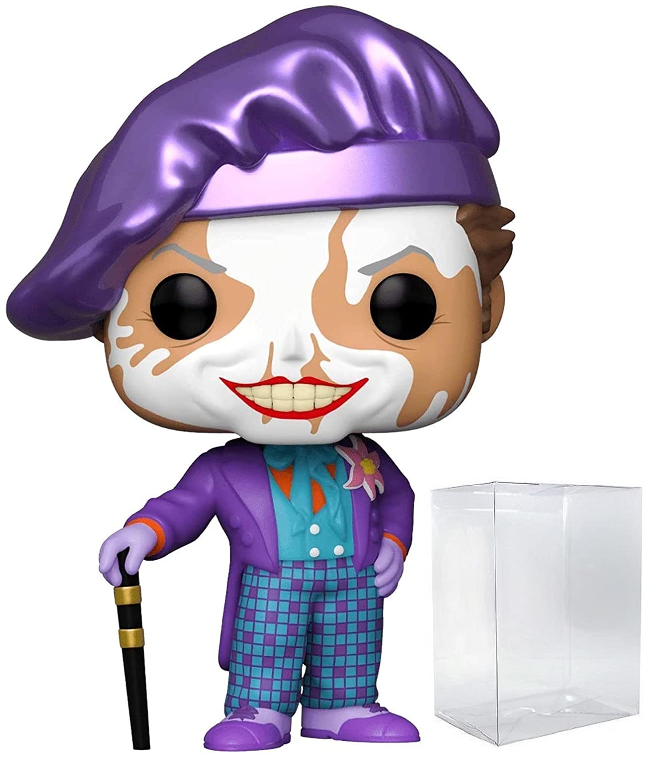 Funko Pop: POP DC Heroes: Batman 80th - Joker (1989) Edition Chase Funko Figura de Vinilo (Bundled with Compatible Box Protector Case) Multicolored 3.75 Pulgadas