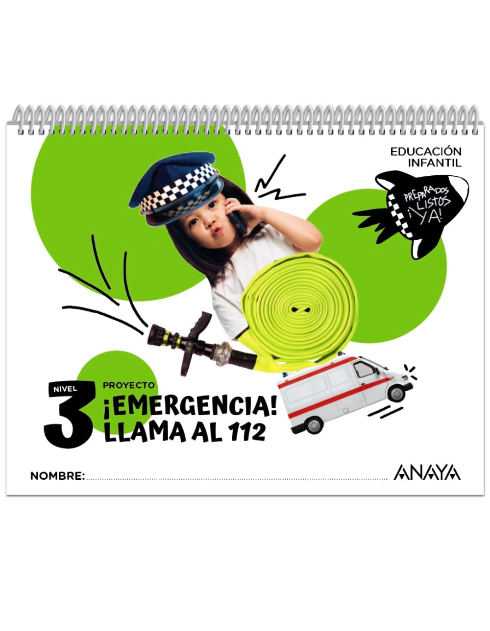 Libro: ¡Emergencia! ¡Llama al 112!. Nivel 3 (Preparados, listos... ¡ya!)