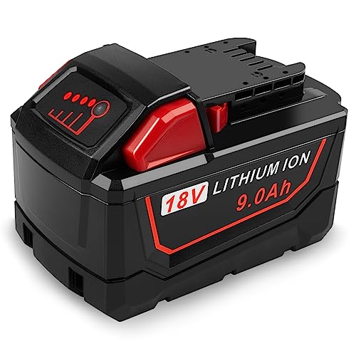 Batería-de-repuesto-mejorada-de-9000-mAh-y-18-V-para-Milwaukee-M18-(M-18/M-18B/48-11-1812/48-11-1862/48-11-1852/48-11-1828/48-11-1815/48-11-10/48-11-1820/48-11-1840/48-11-1850/48-11-1860)