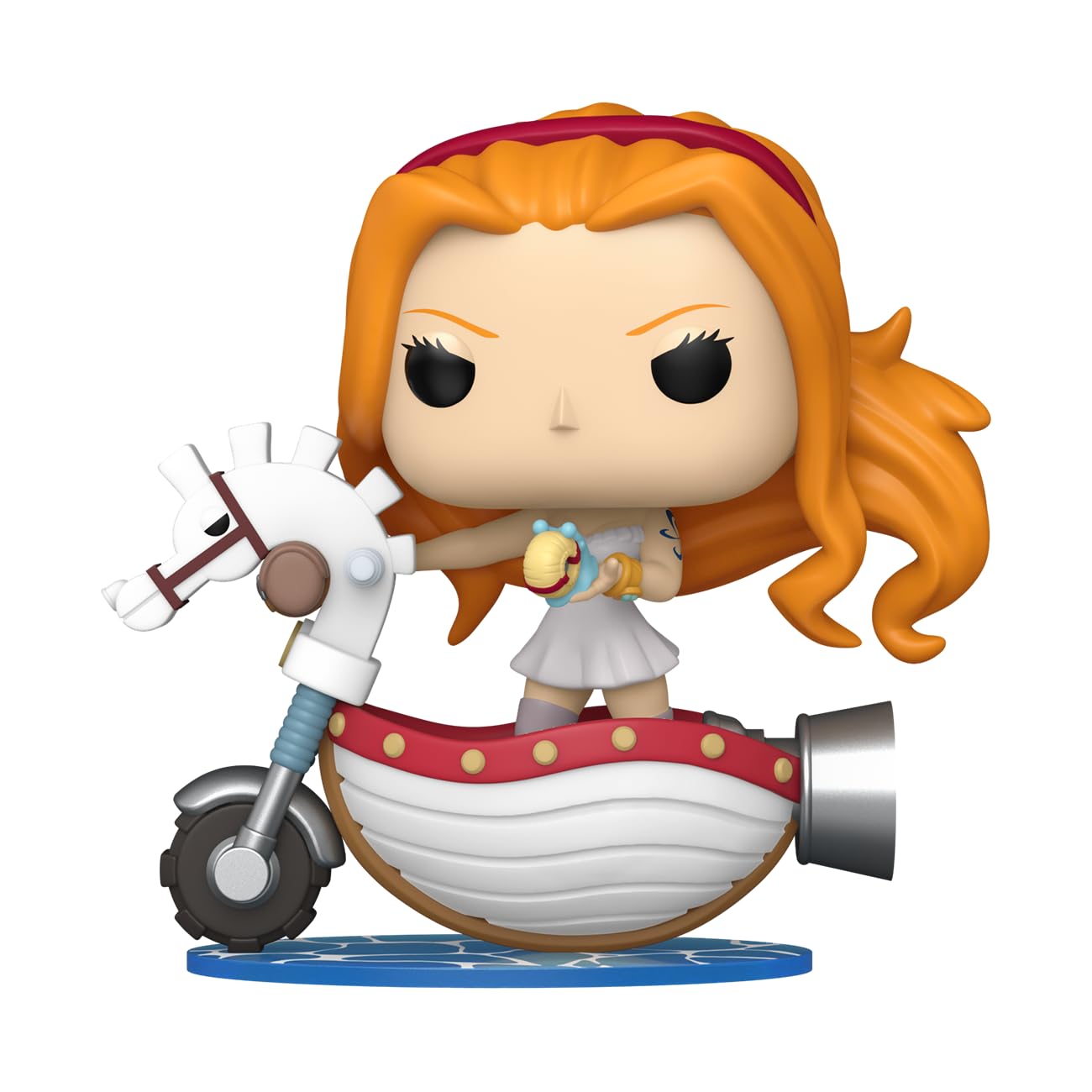 Funko Pop! Vehículos: One Piece - Rides Nami with White Hobby Horse (2025 Wondrous Convention Limited Edition) #128