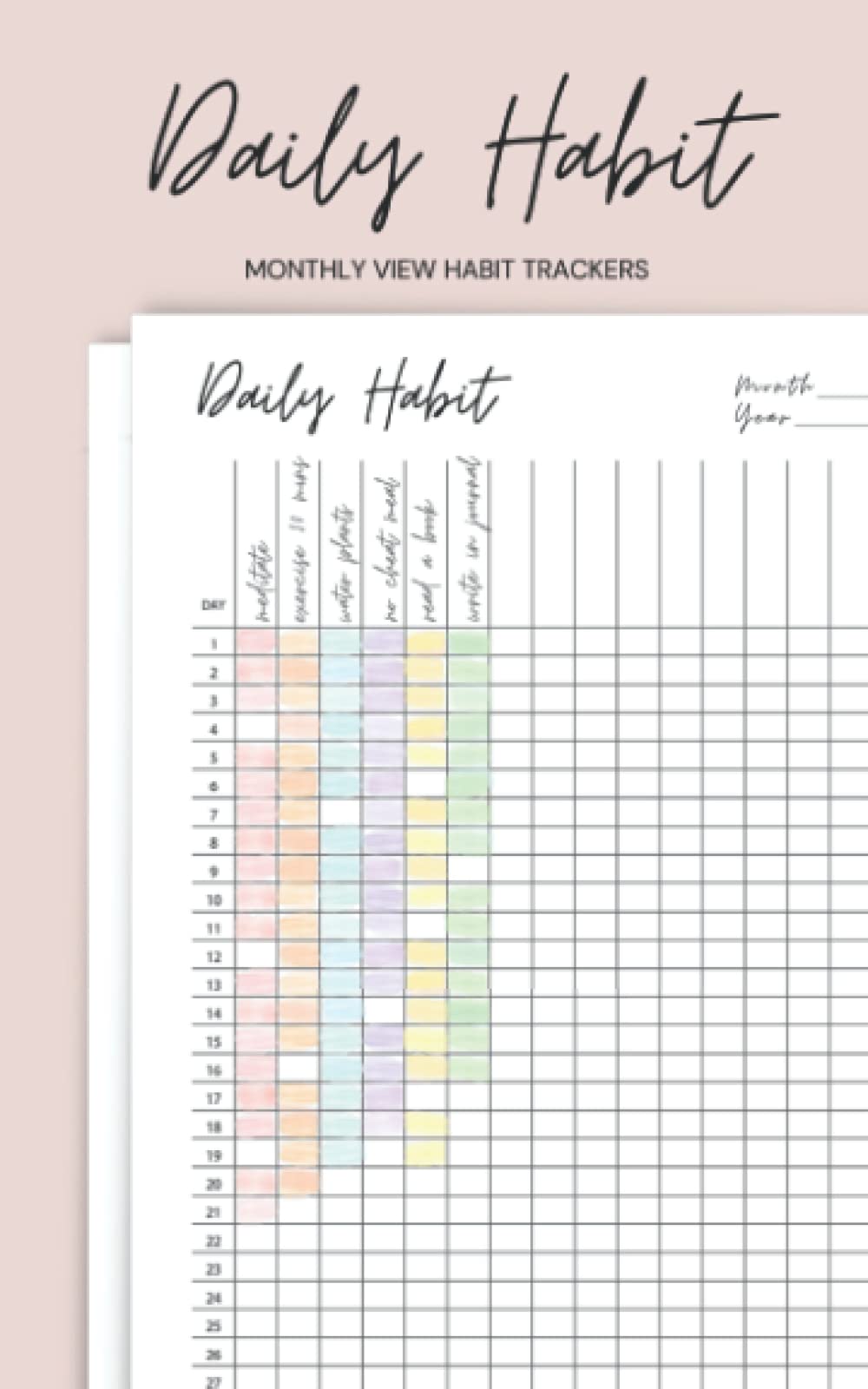 Libro: Daily Habit Tracker: Habit Tracking Notebook | One Month to a Page | Set Goals and Log to Build Good Habits on a Routine Basis with This Inspirational Productivity Journal | Small