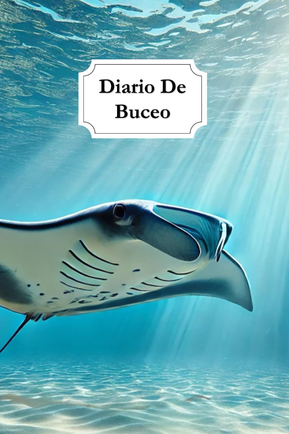 Libro: Diario De Buceo | Libro De Inmersiones | Cuaderno De Bitácora Para Buceadores | Registro De Buceo | 150 Inmersiones | Libreta | Mantarraya