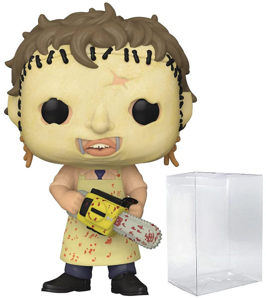 Funko POP Texas Chainsaw Massacre - Leatherface Pop! Figura de Vinilo (Bundled with Compatible Pop Box Protector Case), Multicolored, 3.75 Pulgadas