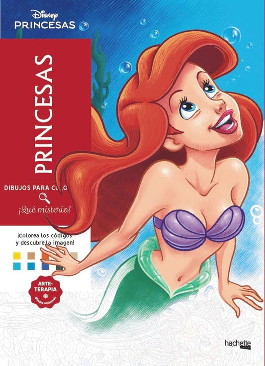 Dibujos para colorear, ¡qué misterio! Princesas (Hachette HEROES - DISNEY - Arteterapia)
