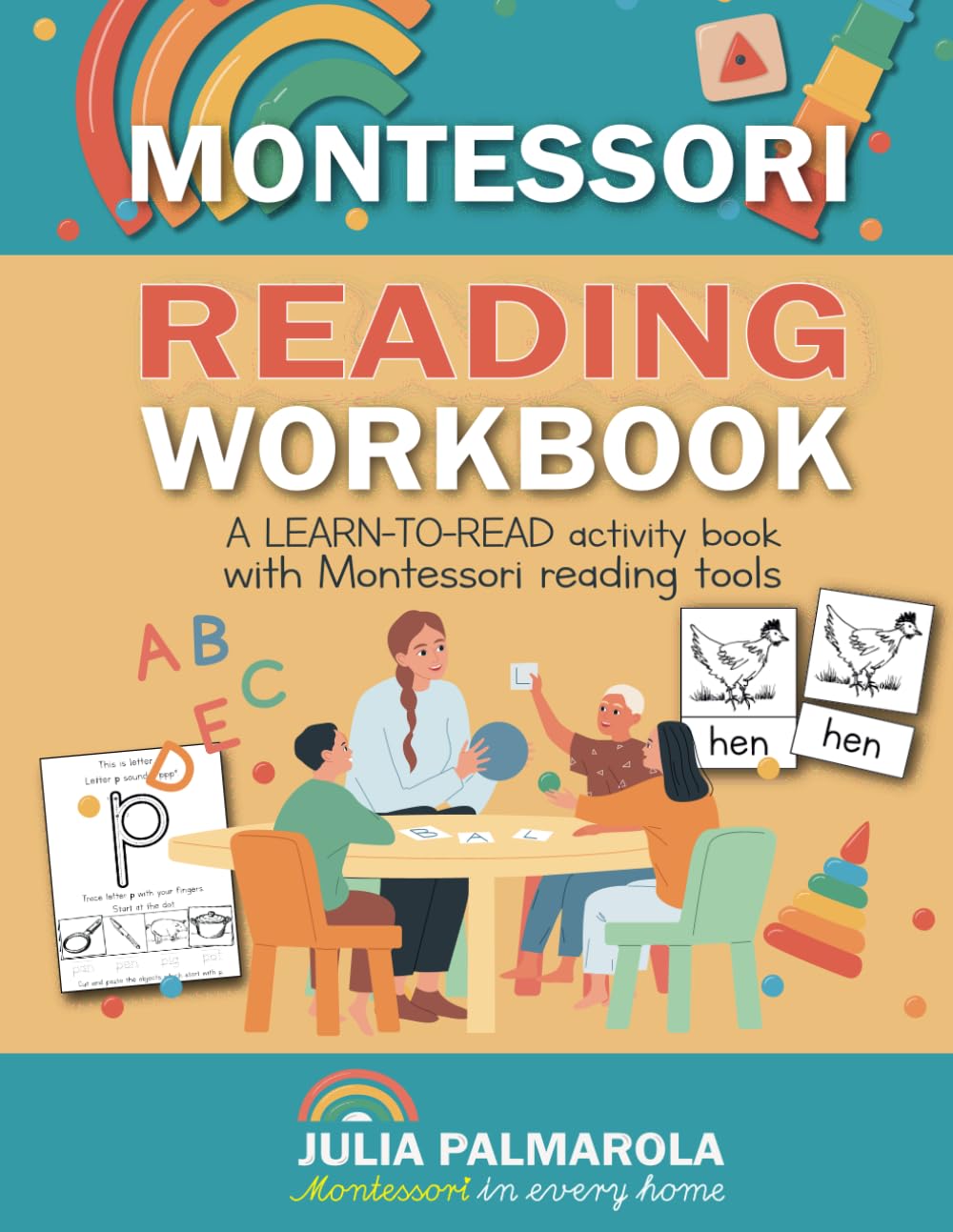 Libro: Montessori Reading Workbook: A LEARN TO READ activity book with Montessori reading tools: 2 (Montessori Activity Books for Home and School)