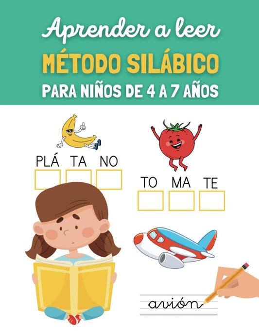APRENDER A LEER : MÉTODO SILÁBICO PARA NIÑOS DE 4 A 7 AÑOS: Cuaderno de actividades lúdicas y variadas | Aprender a leer jugando: el método silábico que funciona | Letras para recortar