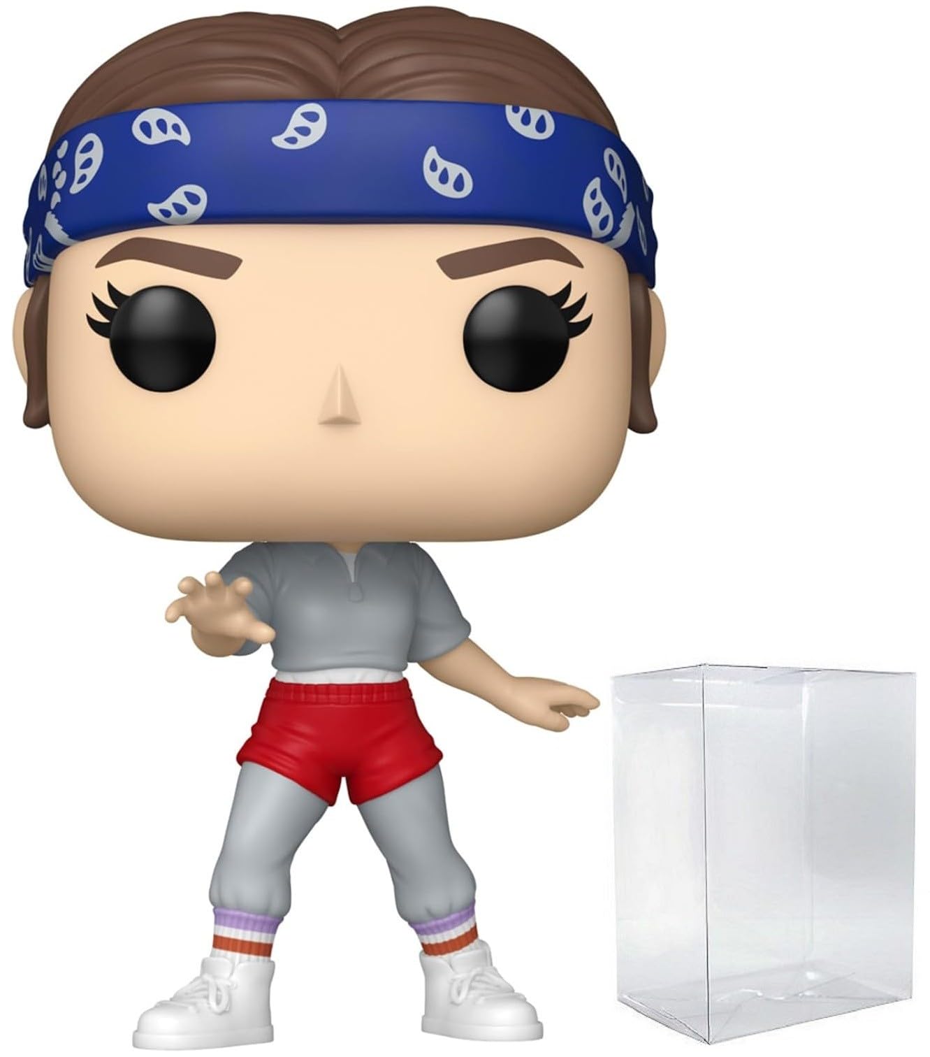 Funko Pop: POP Funko TV: Stranger Things - Eleven with Bandana (Season 5) Figura de Vinilo, Multicolor, 3.75 Pulgadas (Bundled with Compatible Box Protector Case)