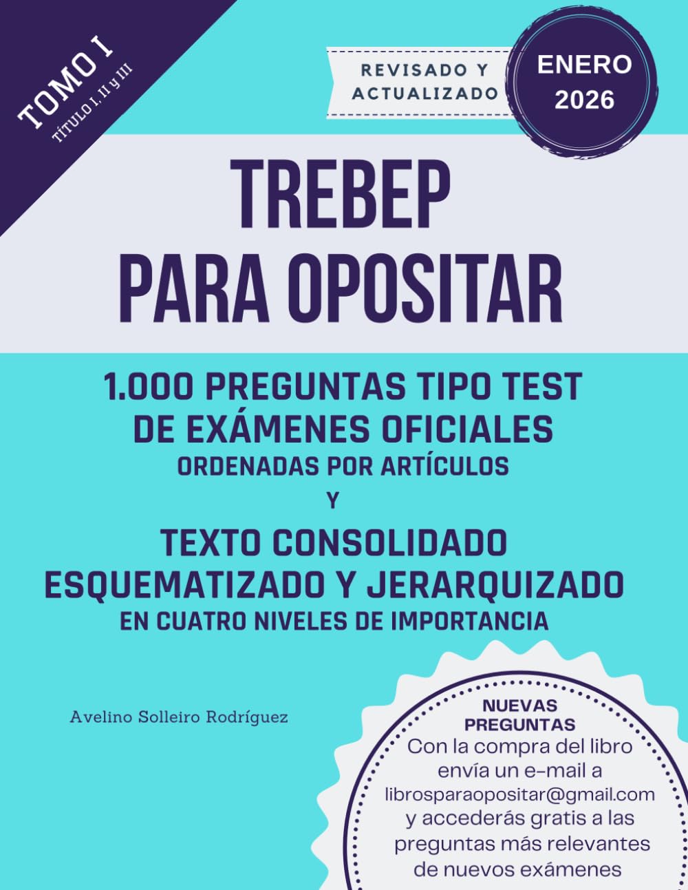 Libro: TREBEP PARA OPOSITAR: Tomo I: Un libro para los/as opositores/as que quieren dominar esta ley de forma fácil y rápida