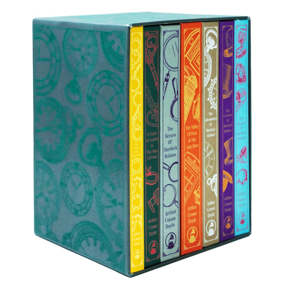Libro: Sherlock Holmes Complete 7 Books Hardback Collection Box Set (Adventures, Valley of Fear & His Last Bow, Return, Study in Scarlet & The Sign Sign of Four, Case-Book & Memoir)