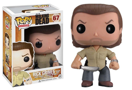 Funko POP Television Walking Dead: Prison Yard Rick Grimes Figura de Vinilo