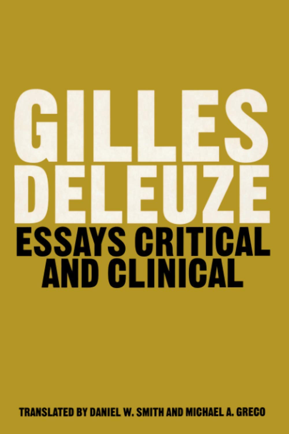 Libro: Essays Critical and Clinical