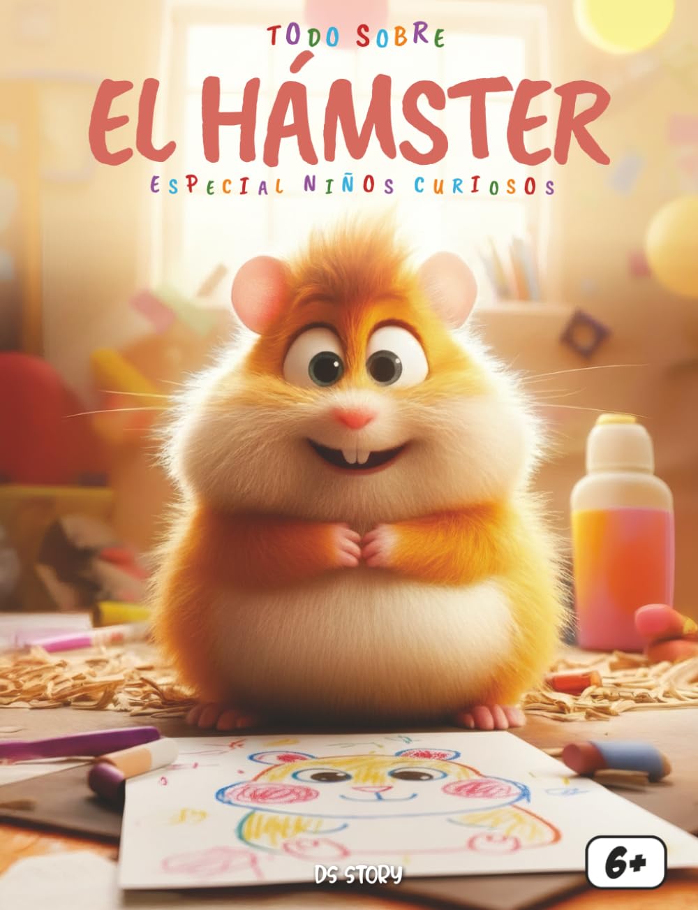 Libro: Todo sobre los Hámsteres – Especial niños curiosos: Descubre el adorable mundo de los hámsteres con datos divertidos, cuidados sencillos, actividades, juegos y dibujos para colorear (Spanish Edition)