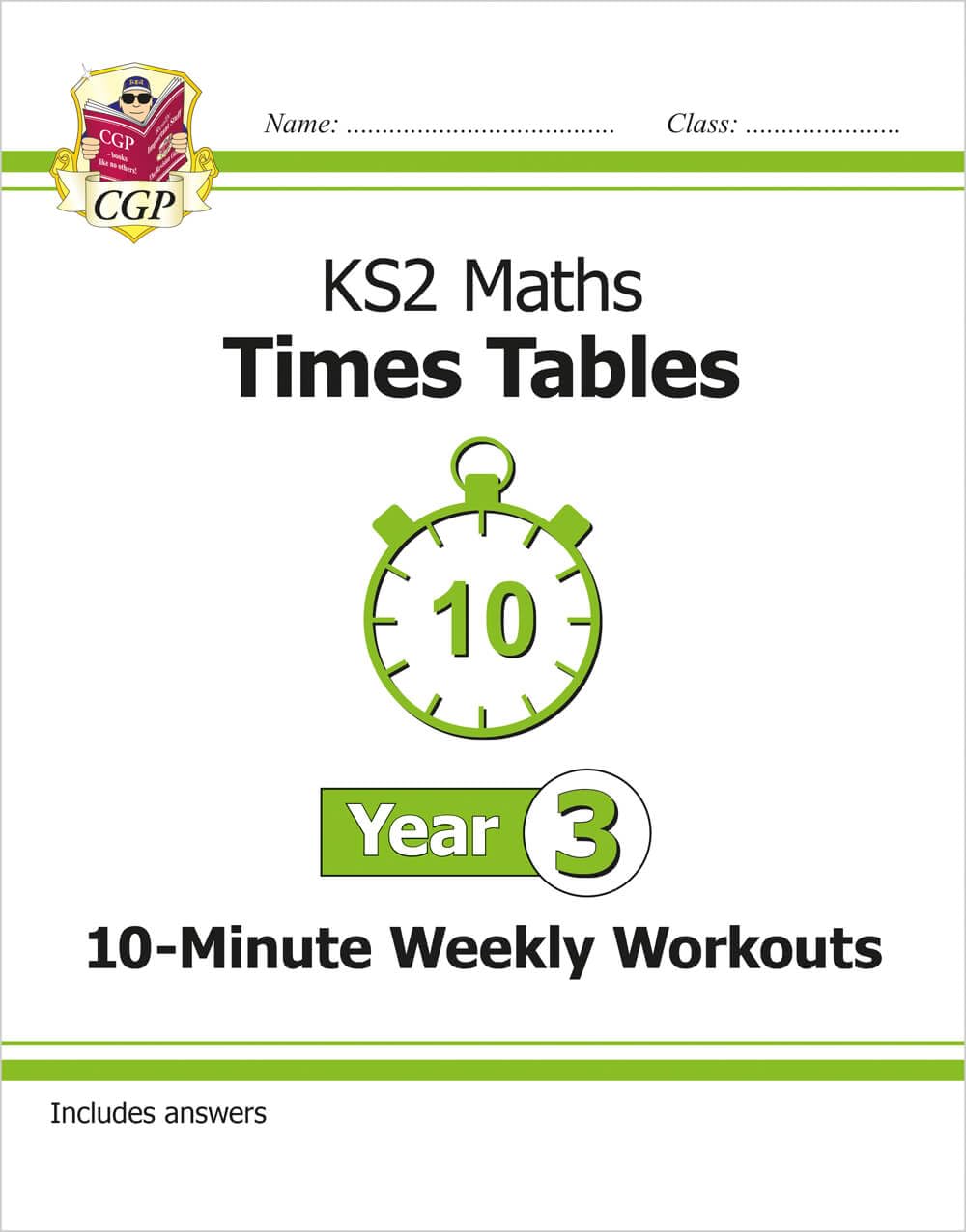 Libro: KS2 Year 3 Maths Times Tables 10-Minute Weekly Workouts (CGP Year 3 Maths)