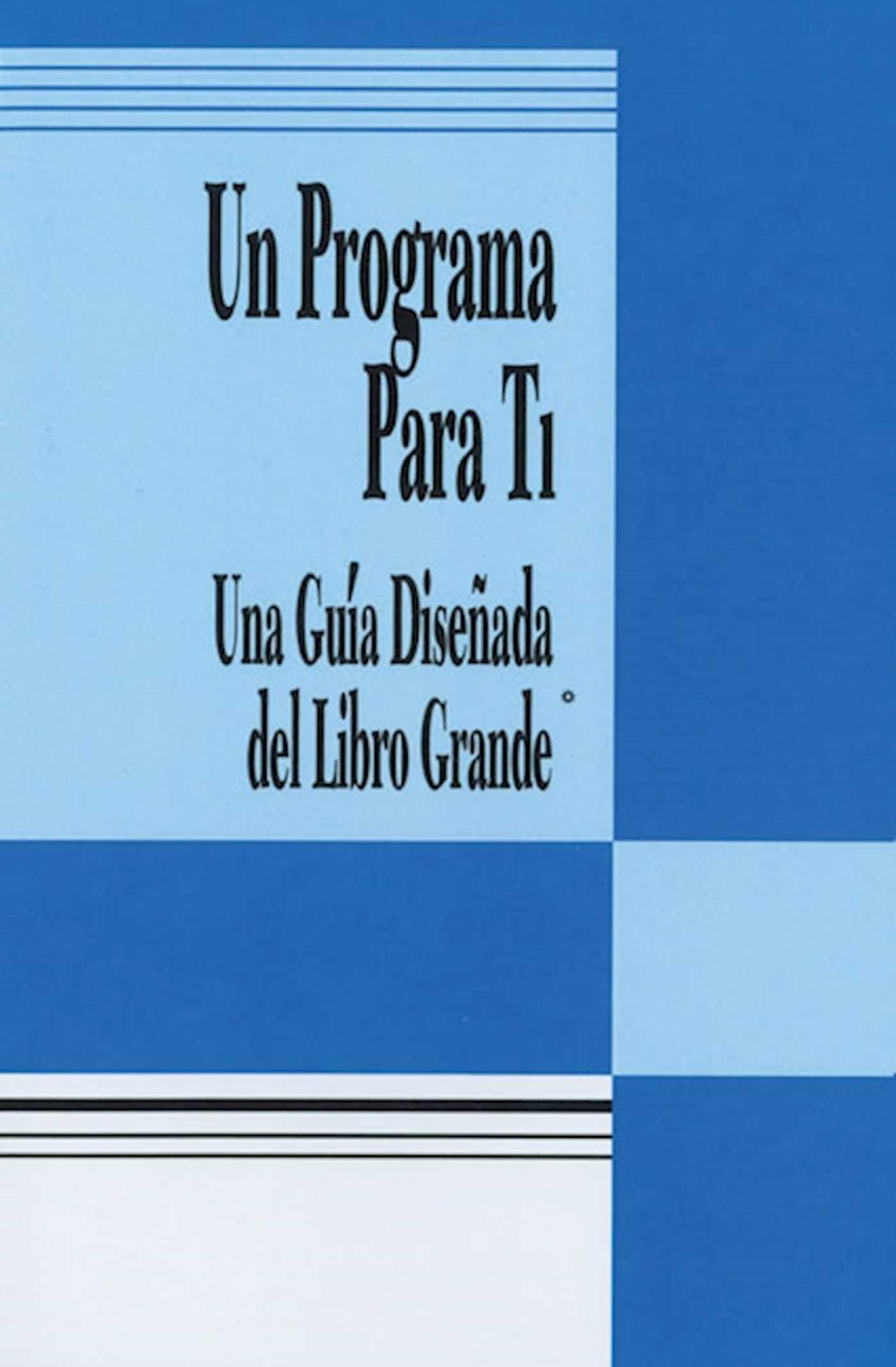 Libro: Un Programa Para Ti (A Program for You Book): Una Guia Disenada del Libro Grande
