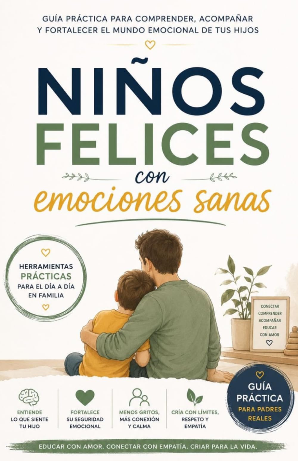 Libro: Niños felices con emociones sanas: Cómo gestionar rabietas, frustración y emociones intensas con calma, límites sanos y herramientas prácticas para criar niños seguros y emocionalmente fuertes