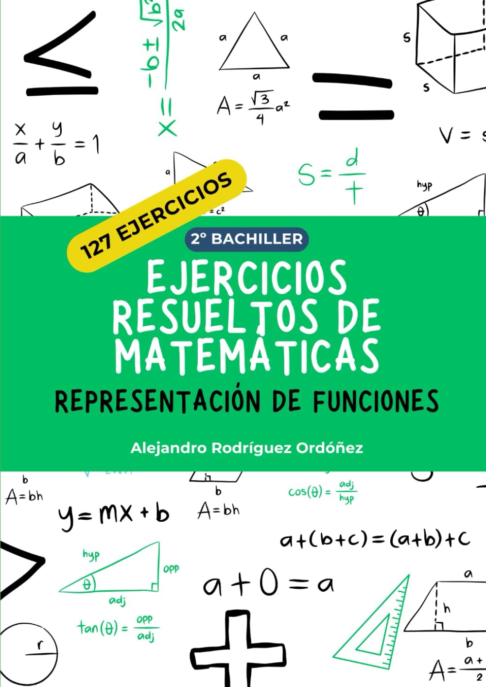 Libro: Ejercicios resueltos de matemáticas de representación de funciones: 127 ejercicios (Ejercicios resueltos de matemáticas 2º bachiller) (Spanish Edition)