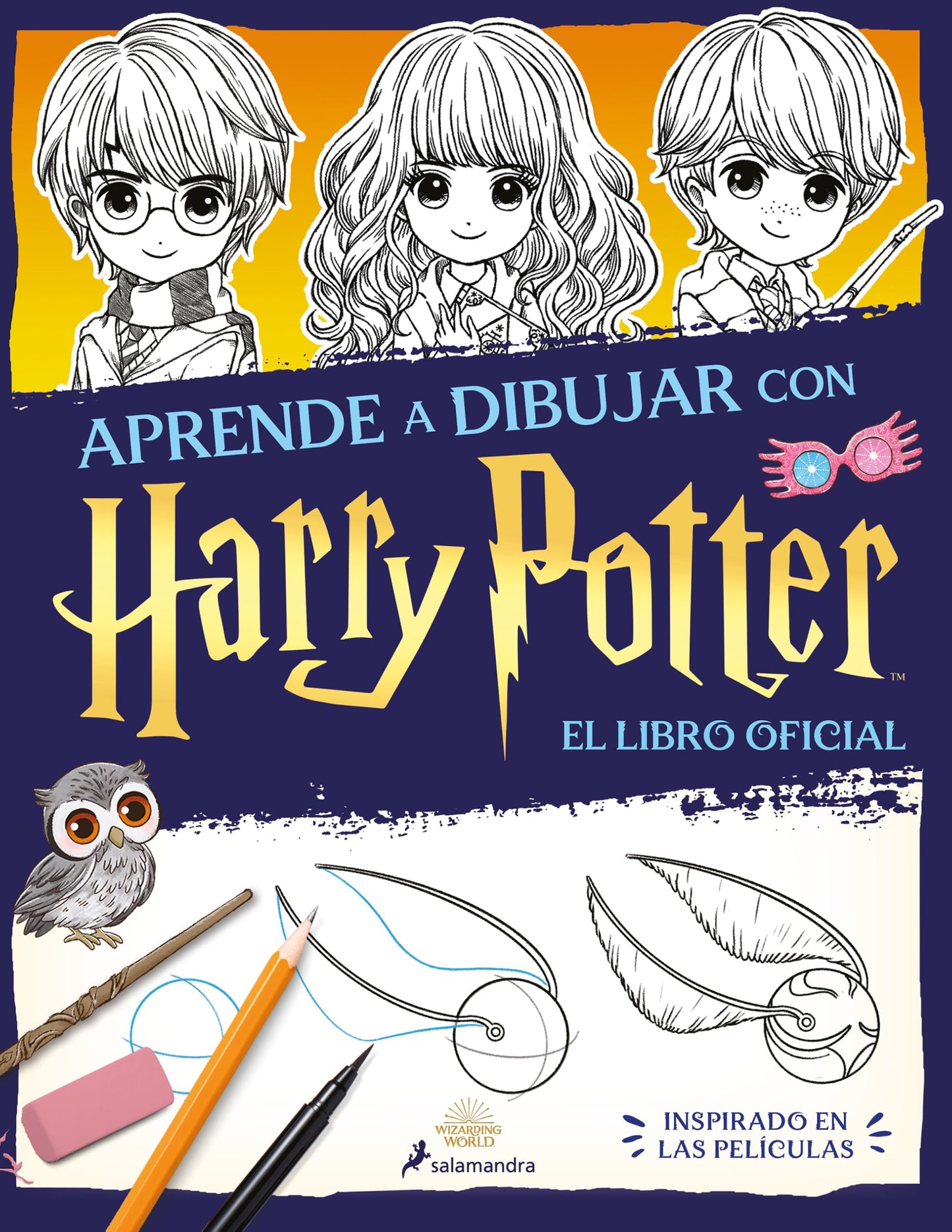 Aprende a dibujar con Harry Potter (libro oficial) (Harry Potter): Inspirado en las películas