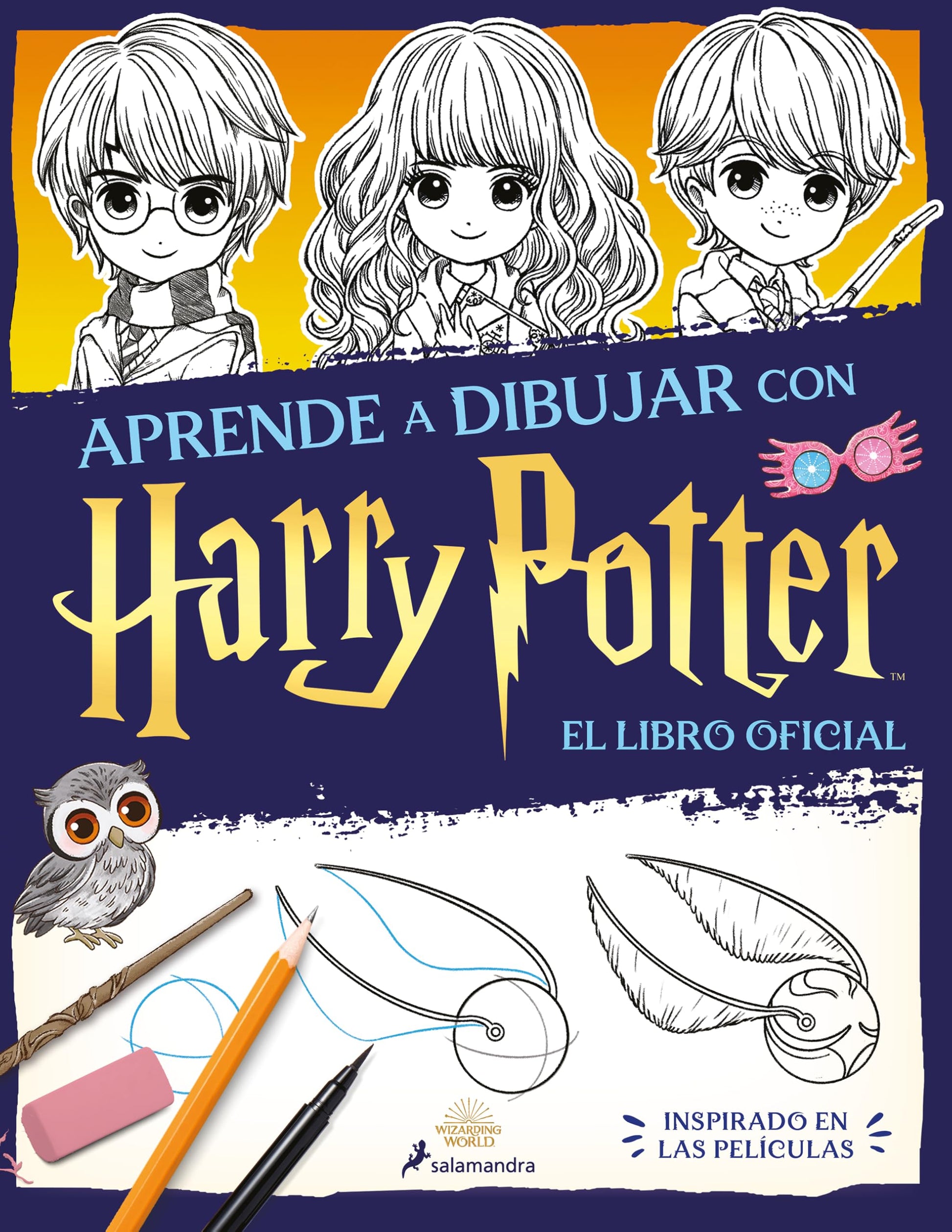 Aprende a dibujar con Harry Potter (libro oficial) (Harry Potter): Inspirado en las películas