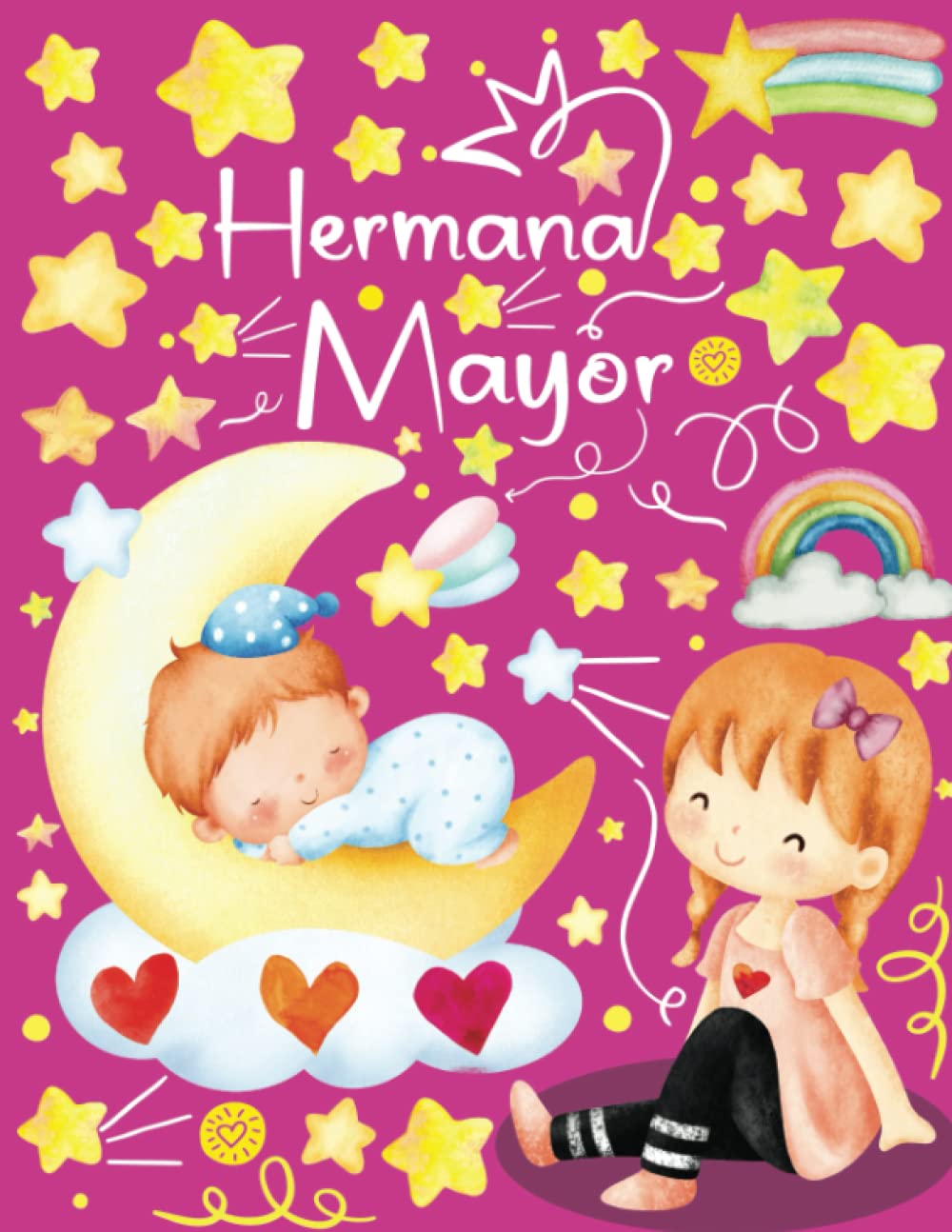 Libro: Hermana Mayor: Libro de Actividades Regalo Para Niñas (Colorear, Contar, Dibujar, Encuentra Las Diferencias Y Mucho Más !). (Spanish Edition)