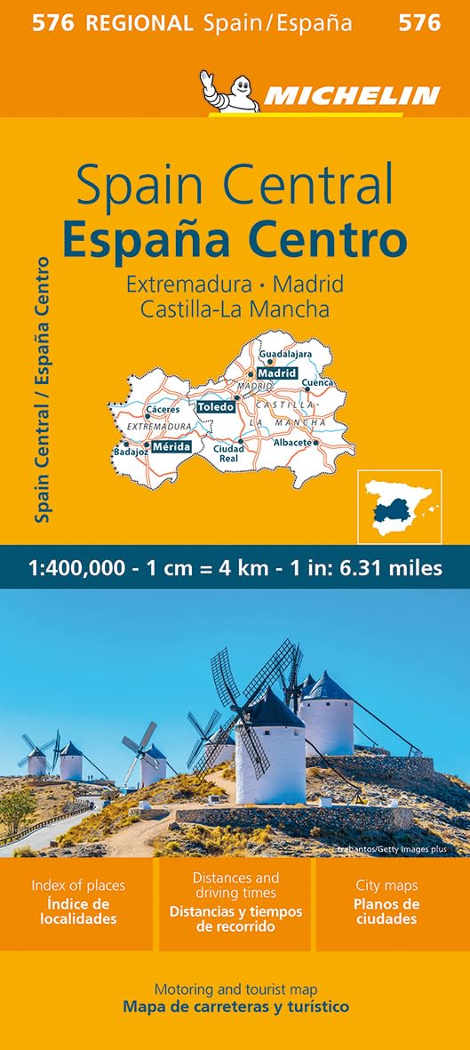 Libro: Mapa Regional España Centro - Extremadura, Castilla-la Mancha, Madrid (11576): Straßen- und Tourismuskarte 1:400 000: 576