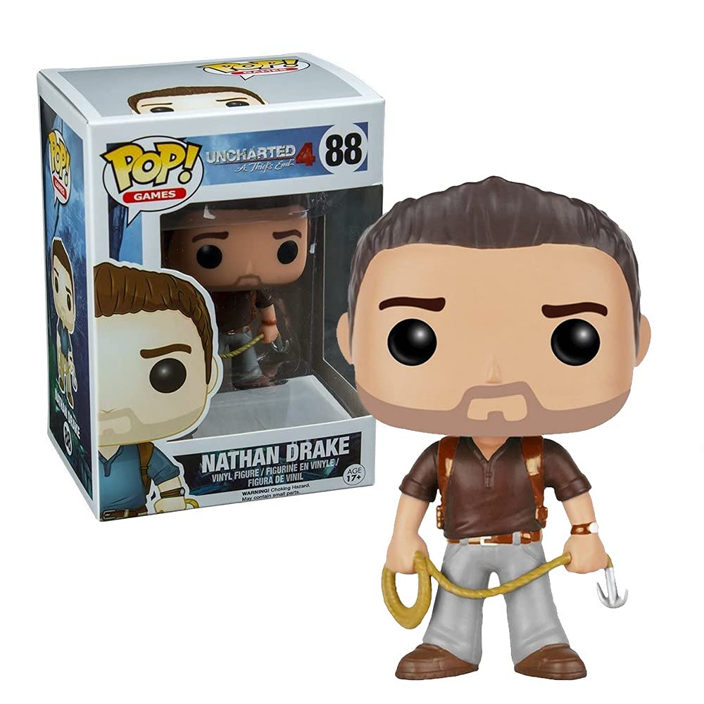 Funko Pop! Videojuegos Nathan Drake Uncharted 4 Brown Shirt Figura de Vinilo #88 Exclusivo