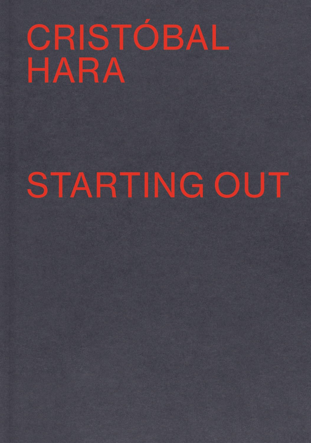 Libro: Principiante: Cristóbal Hara