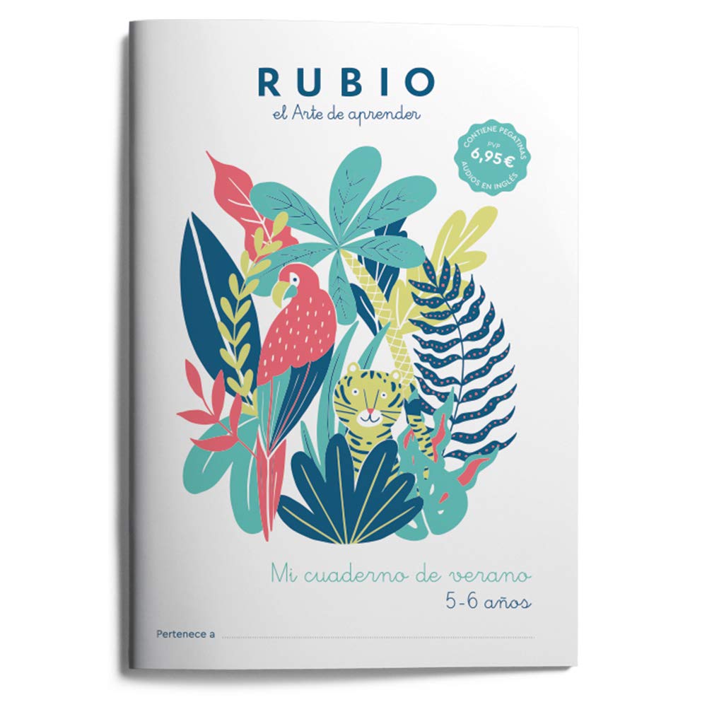 Mi cuaderno de verano 5-6 años | RUBIO | Cuaderno de actividades para vacaciones: 3 (Mi cuaderno de verano RUBIO)