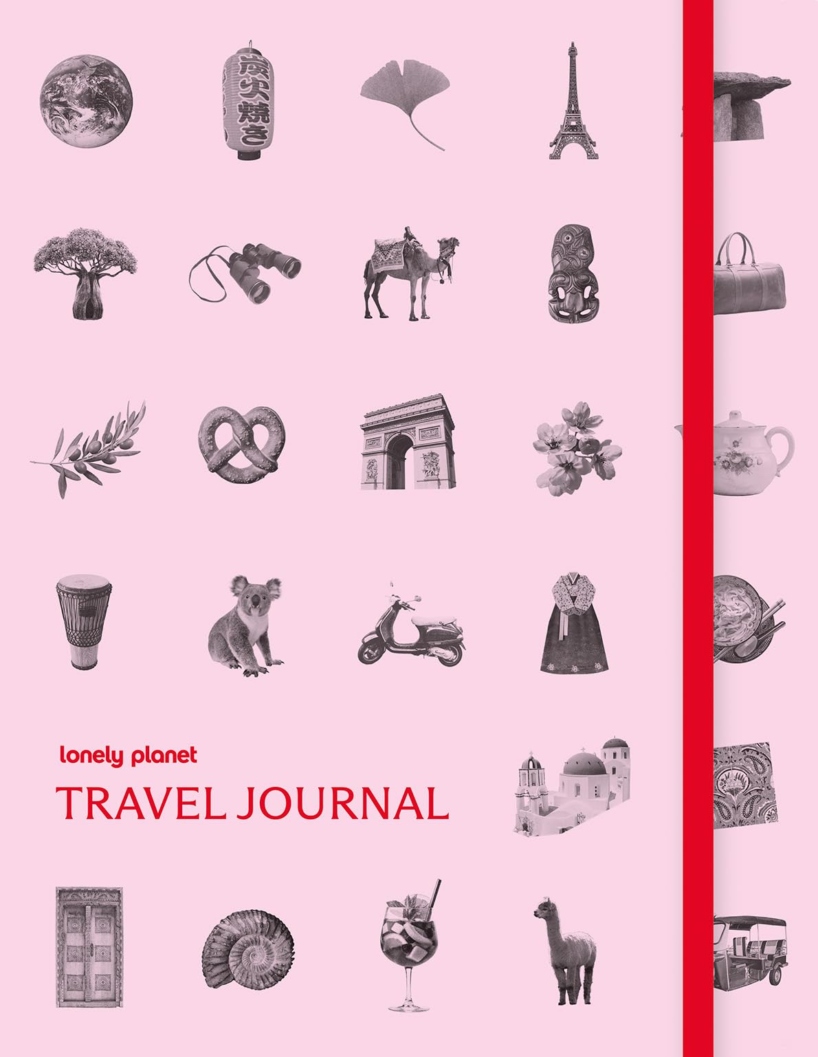 Lonely Planet's Travel Journal: Pink: Record Precious Moments | Writing Prompts, Sticker Sheet & Trip Planning Tips | Pocket for Keepsakes | Available in Three Colours