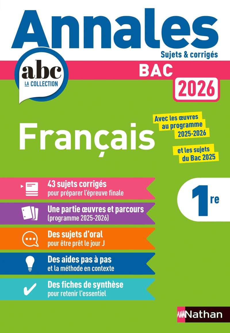 Libro: Français 1re: Sujets & corrigés