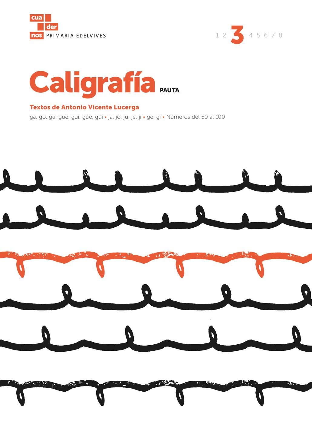 Libro: Cuaderno Caligrafía 3 (Pauta)
