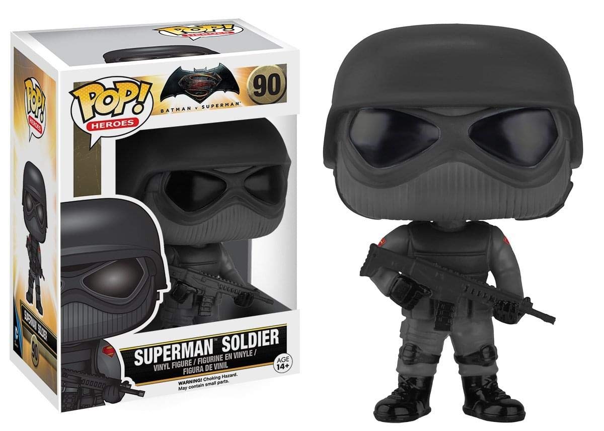 Funko POP Heroes: Batman vs Superman - Superman Soldier Figura de Acción