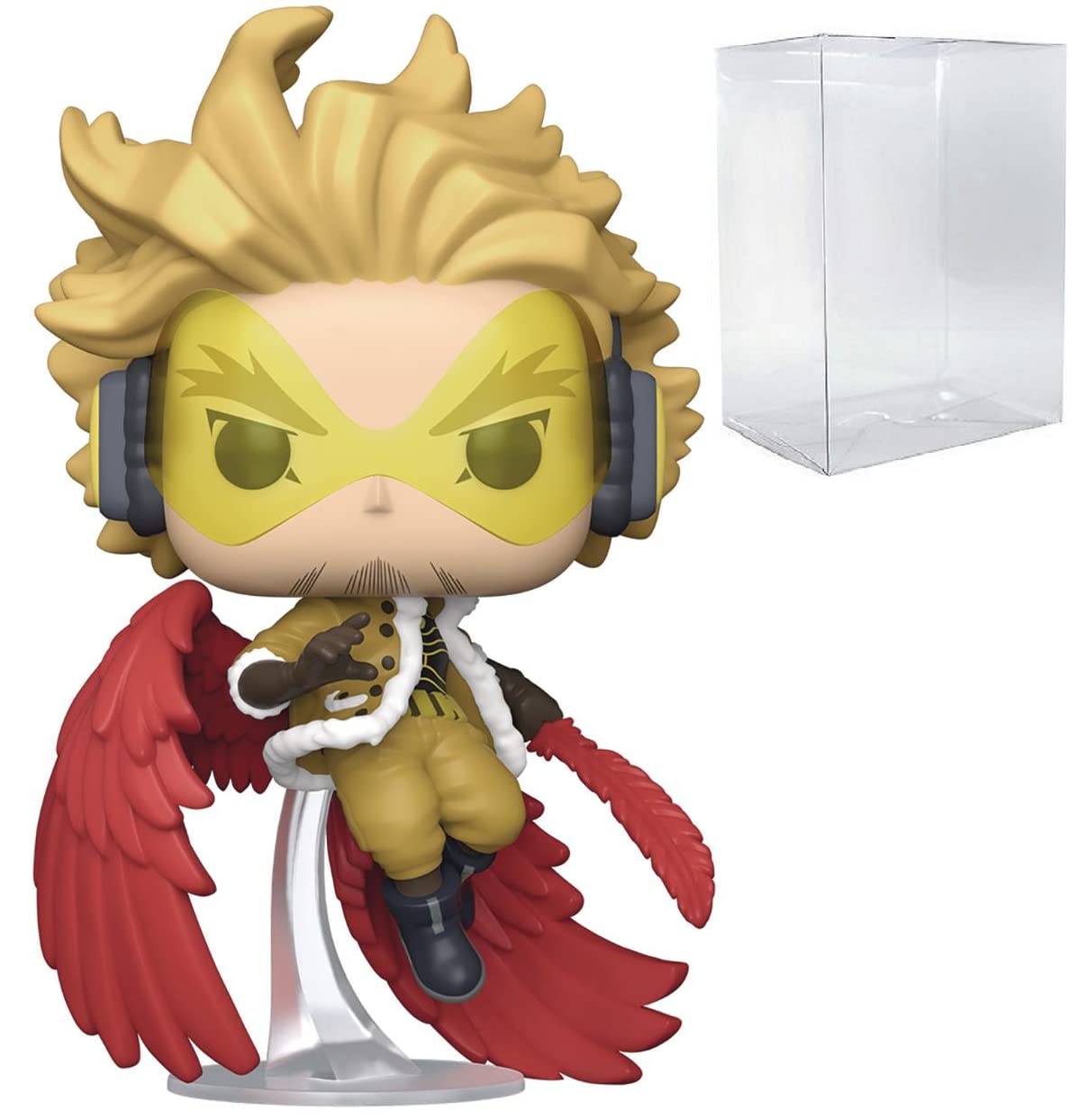 Funko Pop: POP My Hero Acadamia - Hawks Funko Figura de Vinilo (Bundled with Compatible Box Protector Case), Multicolor, 3.75 Pulgadas