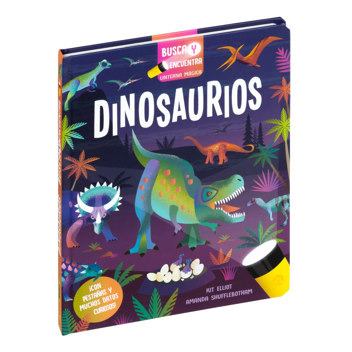 Libro: BUSCA Y ENCUENTRA LINTERNA MÁGICA, DINOSAURIOS