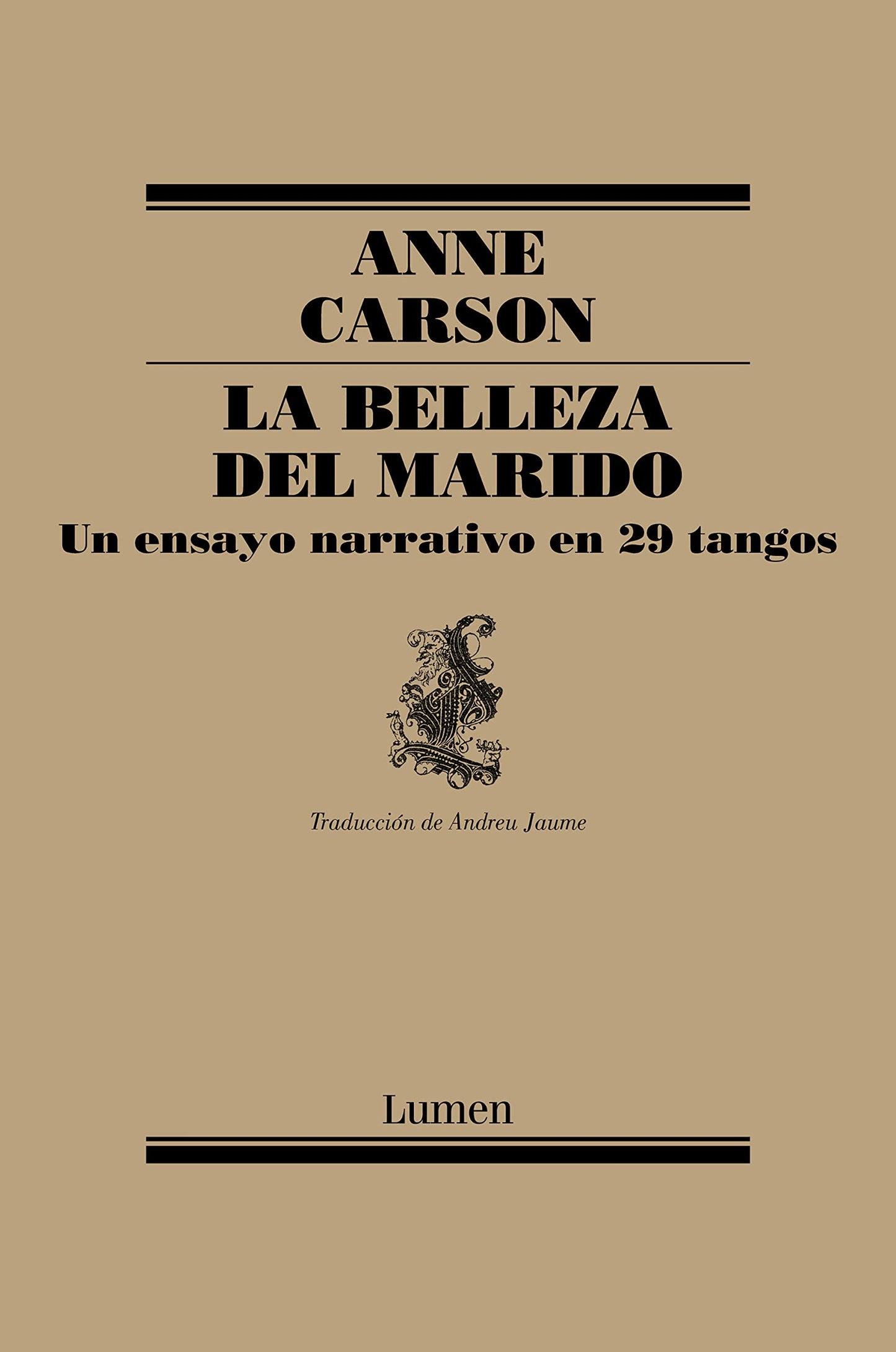 Libro: La belleza del marido: un ensayo narrativo en 29 tangos (Poesía)