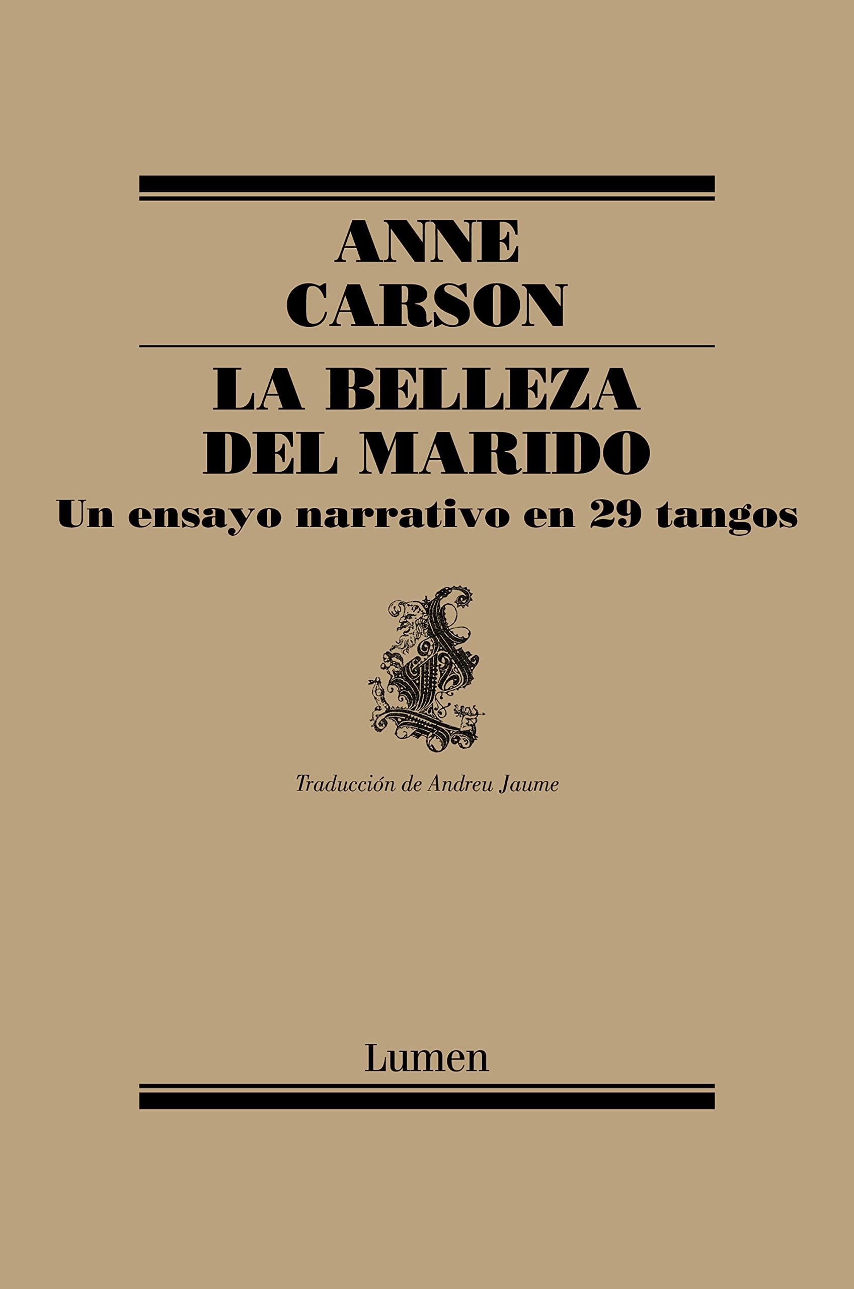 Libro: La belleza del marido: un ensayo narrativo en 29 tangos (Poesía)